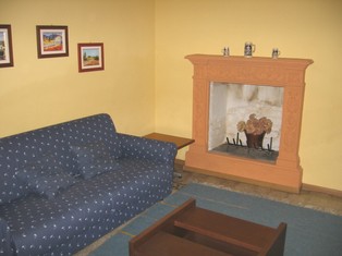 Doppelbettcouch (3tes Bett möglich) im Erdgeschoss